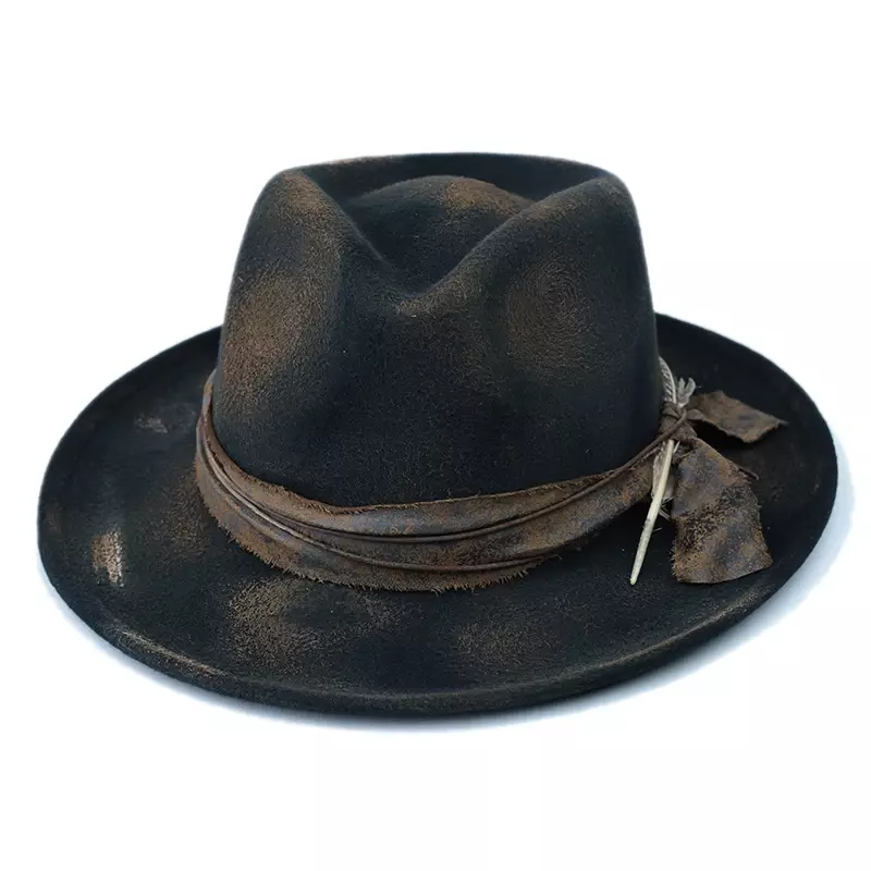 Denver Retro Handmade Burned Fedora Hat