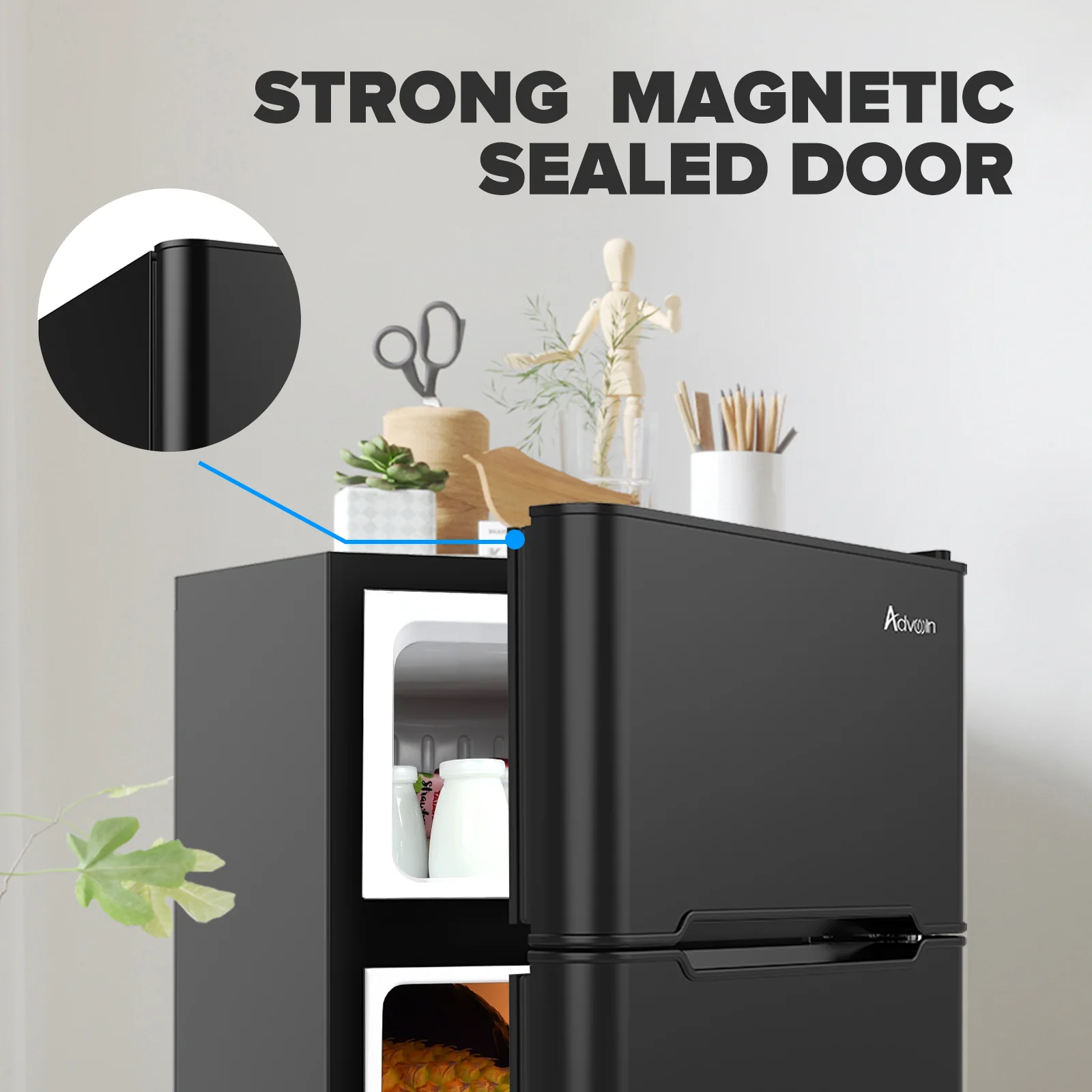 90L Electric Mini Fridge Freezer Portable