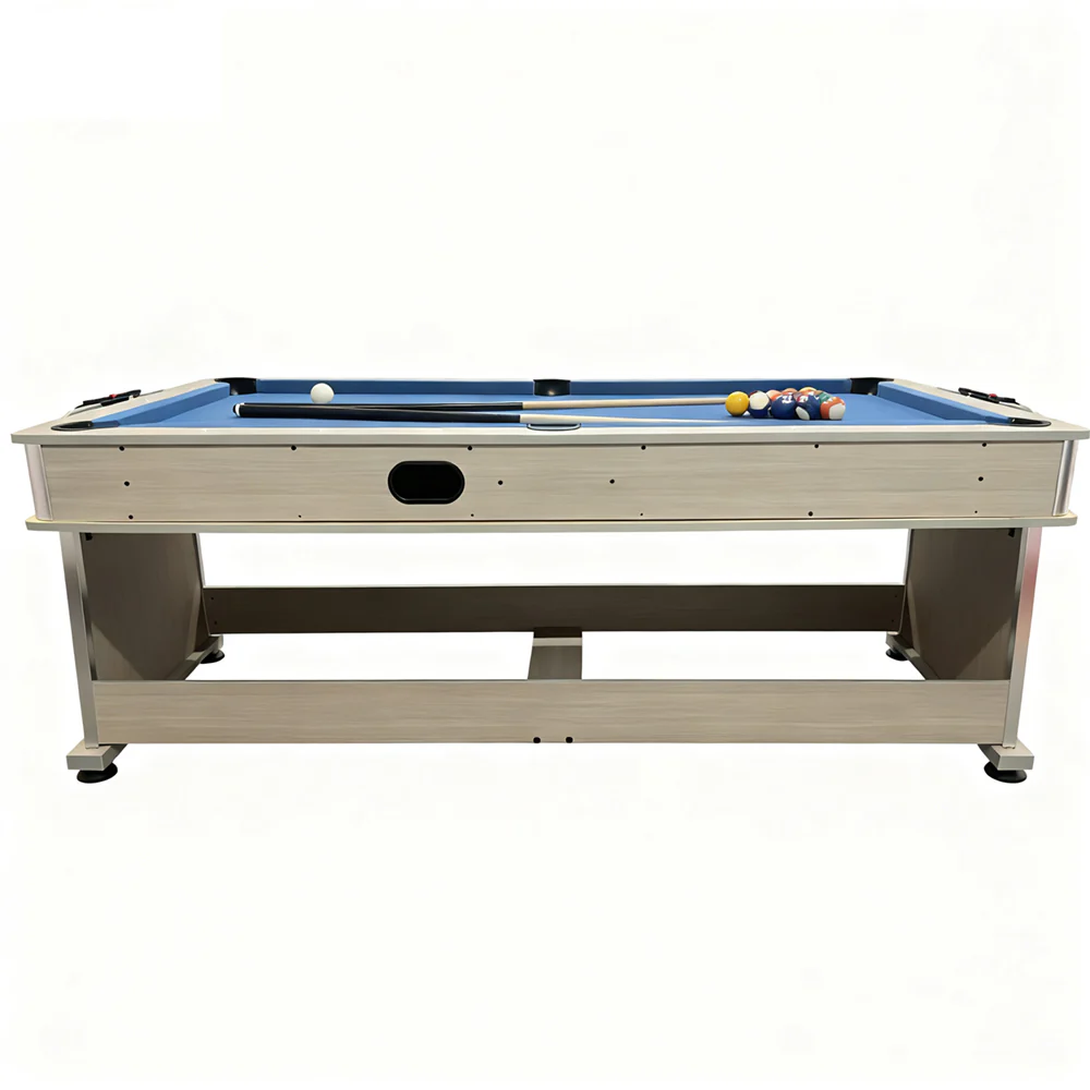 Eeeza 4 In 1 Multi-functional Game Table with Full Accessories for Home, MDF, 7Ft
