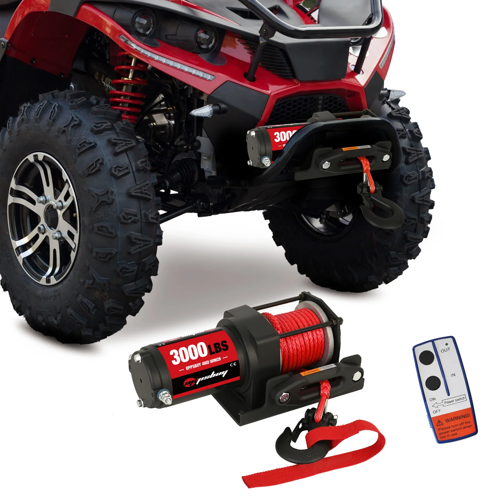 Electric Winch 3000lbs/1360kg 12V