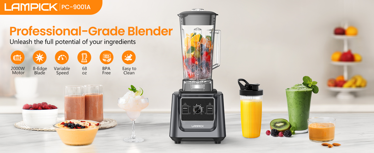 blenders for kitchen shakes smoothie ice food drink commercial mixer countertop fruit vegetable