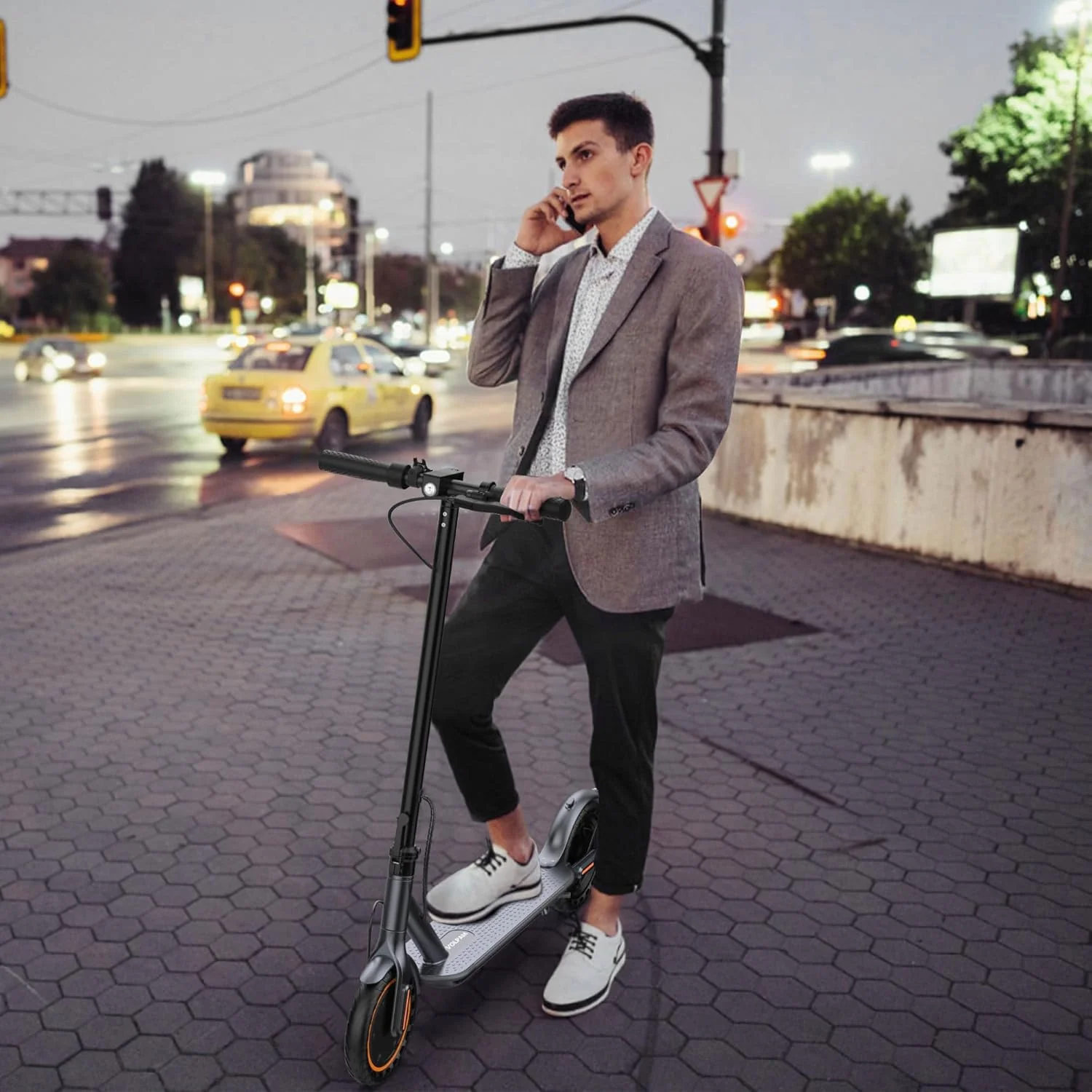 Electric Scooter Powerful Motor Dual Braking