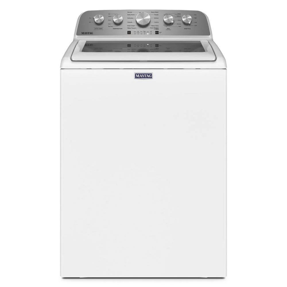 Maytag Top-Loading Washing Machine with 4.8 Cubic Foot Capacity and Extra Power Boost, White – MVW5430MW - moniquejewelry
