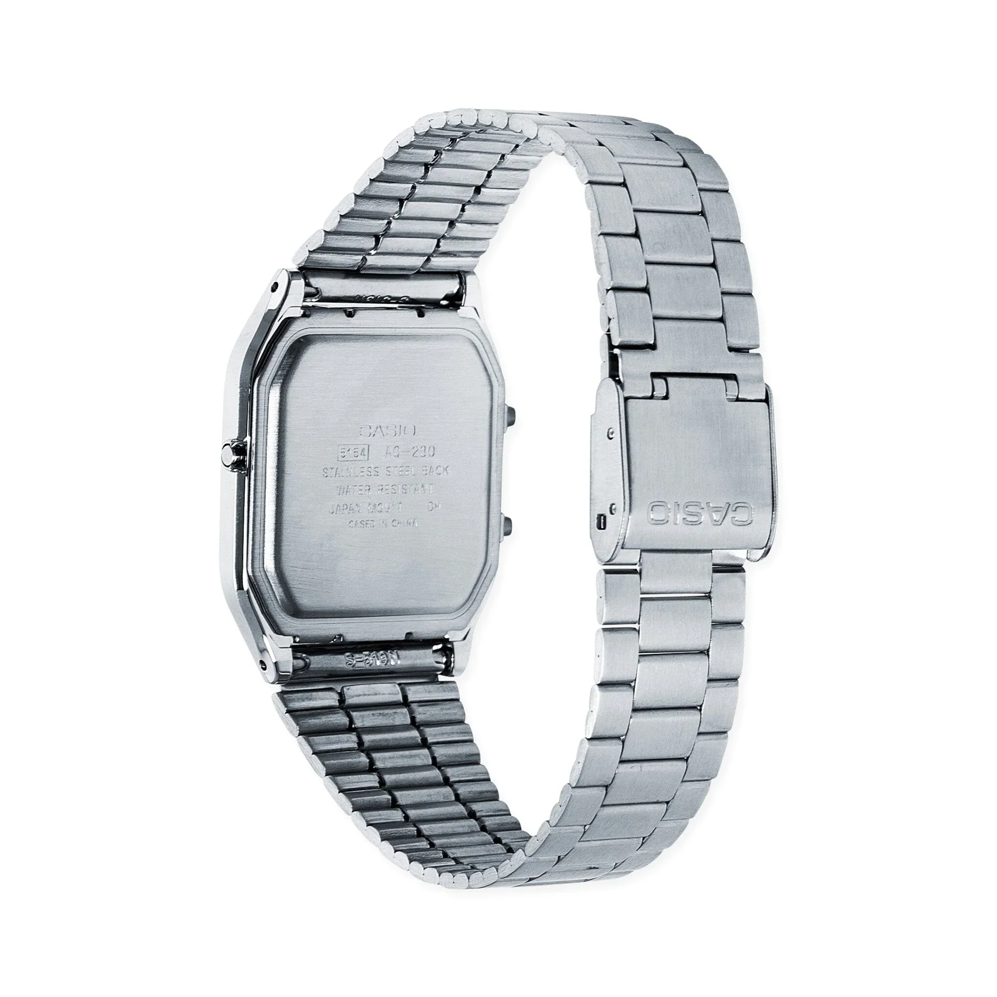 Casio AQ230 Analog Digital Watch - Silver