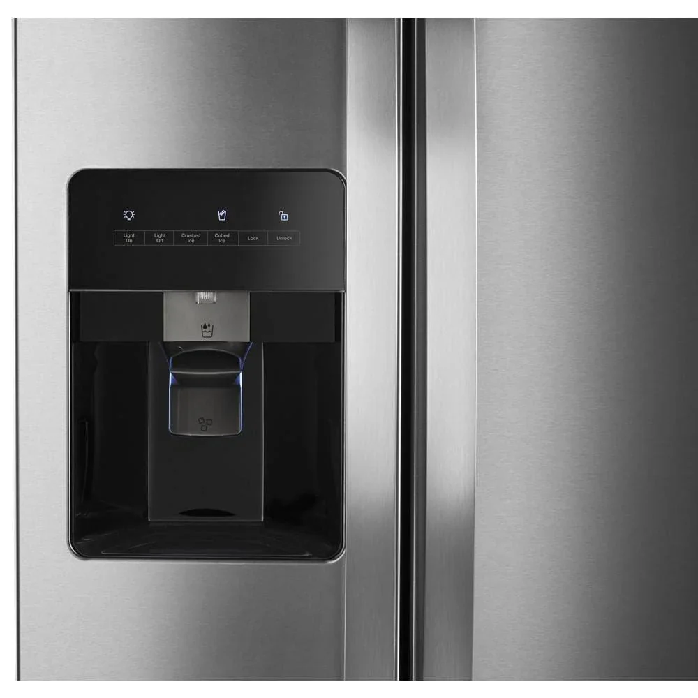 36-Inch Wide Side-By-Side Refrigerator - 24 Cu. ft. Stainless Steel