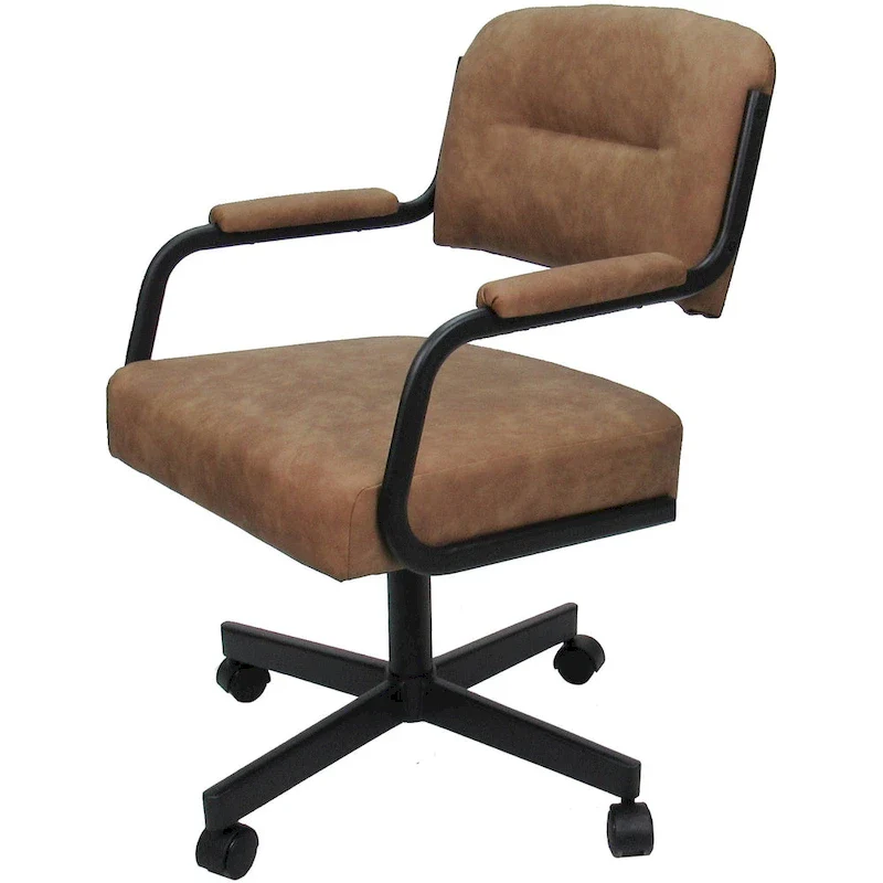 Swivel Kitchen Dining Caster Chair with Wheels - M-110 - N/A