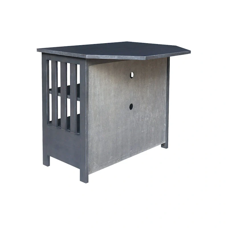 Solid Hardwood Mission Corner TV Stand