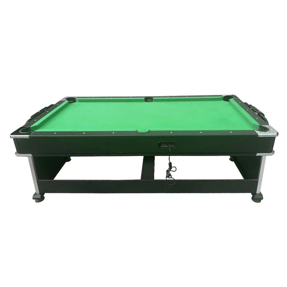 Eeeza 4 In 1 Multi-functional Game Table with Full Accessories for Home, MDF, 7Ft