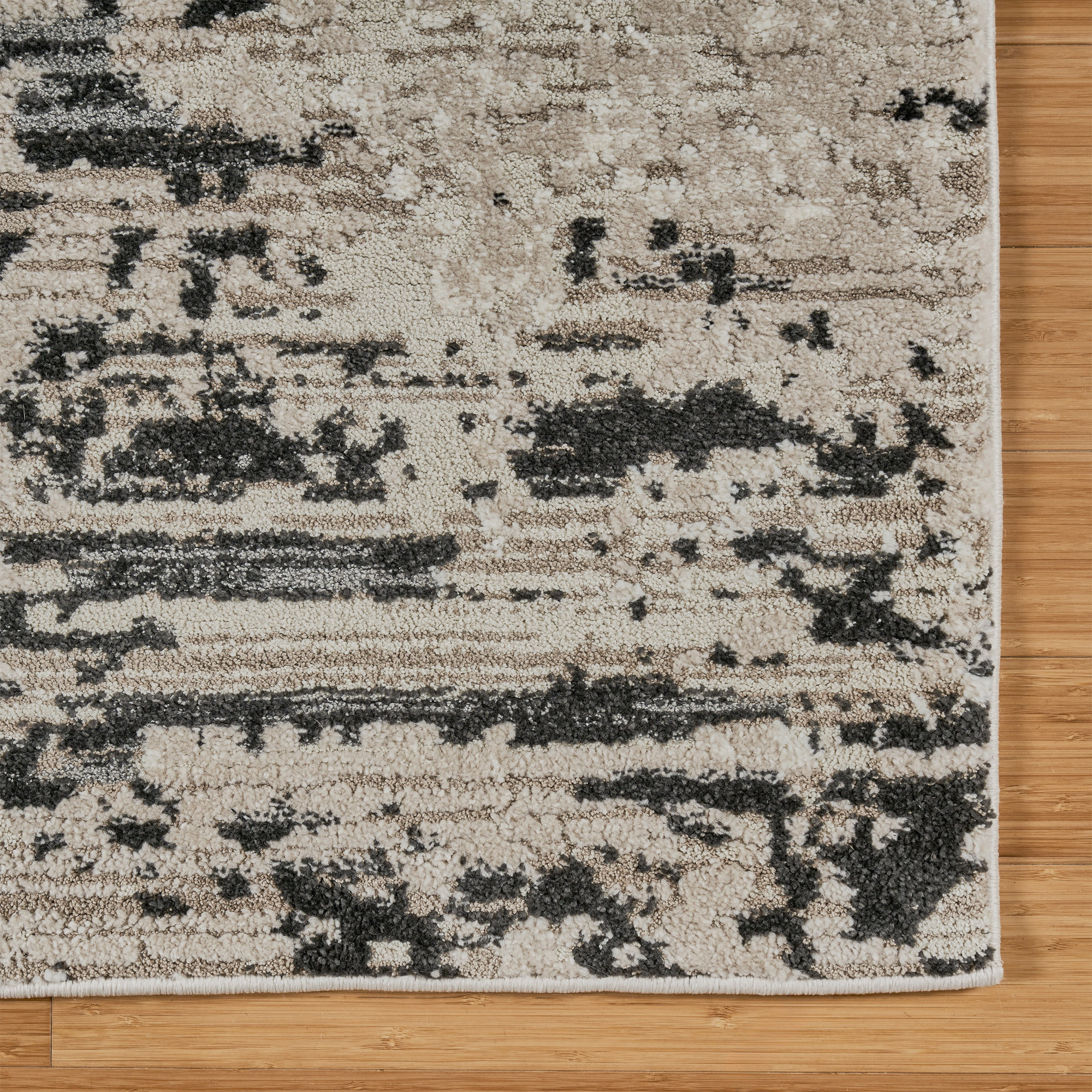 Solaris Area Rug, Argent Charcoal, 5'3" x 7'