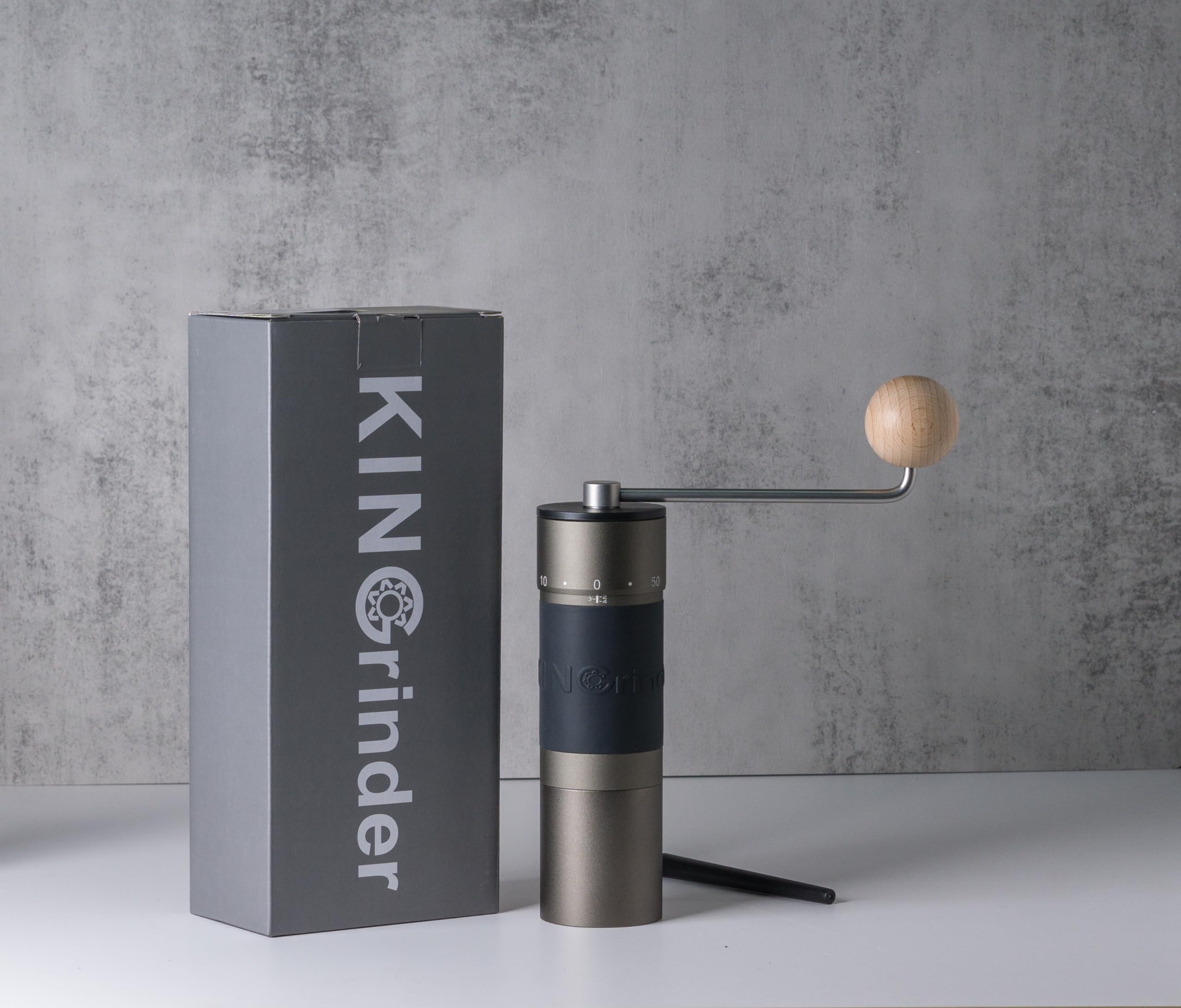 KINGrinder K6 Manual Hand Coffee Grinder with Straight Handle
