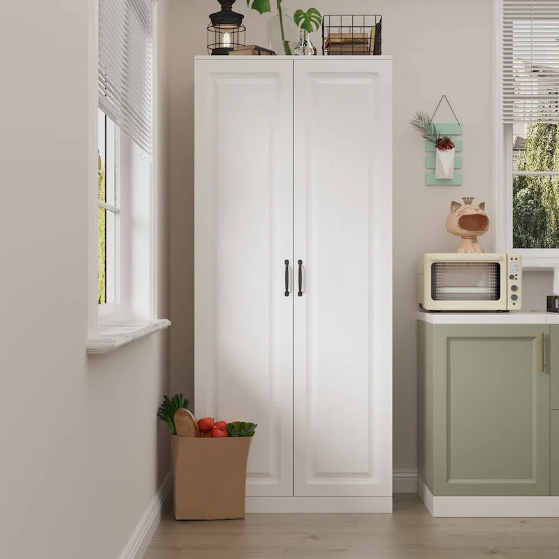 Versatile Kitchen Organizer: Compact 31.5  Cabinet with Smart Storage