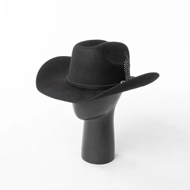 Dallas Feathers Wool Western Cowboy Hat