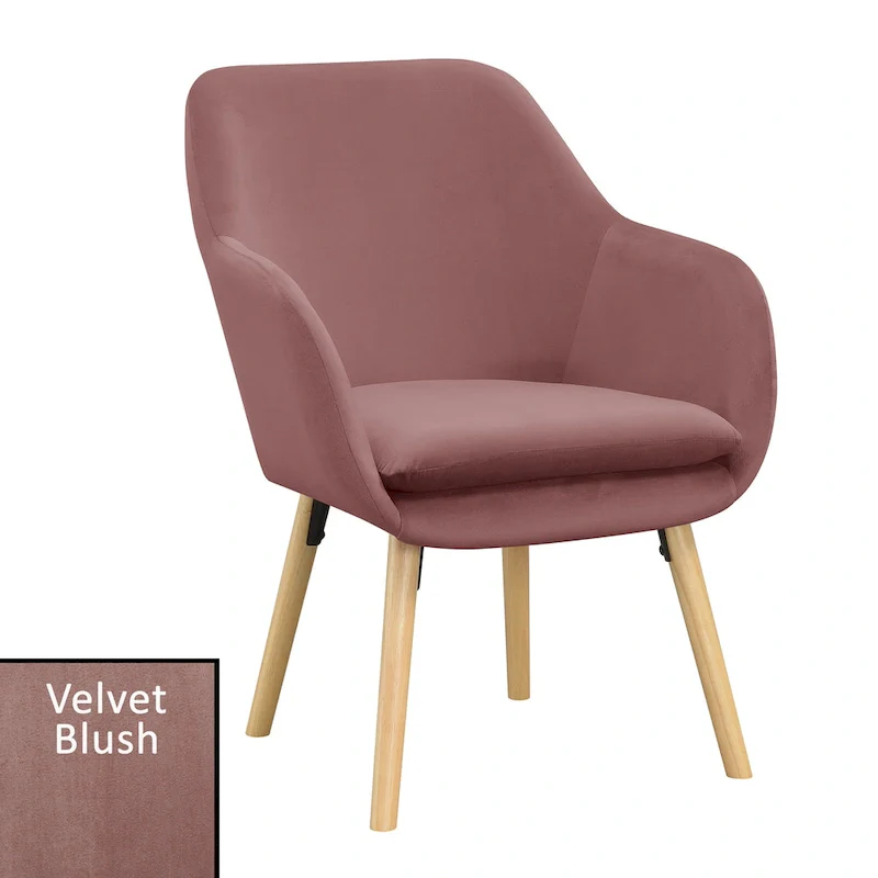 Convenience Concepts Take a Seat Charlotte Wingback Upholstered Accent Armchair