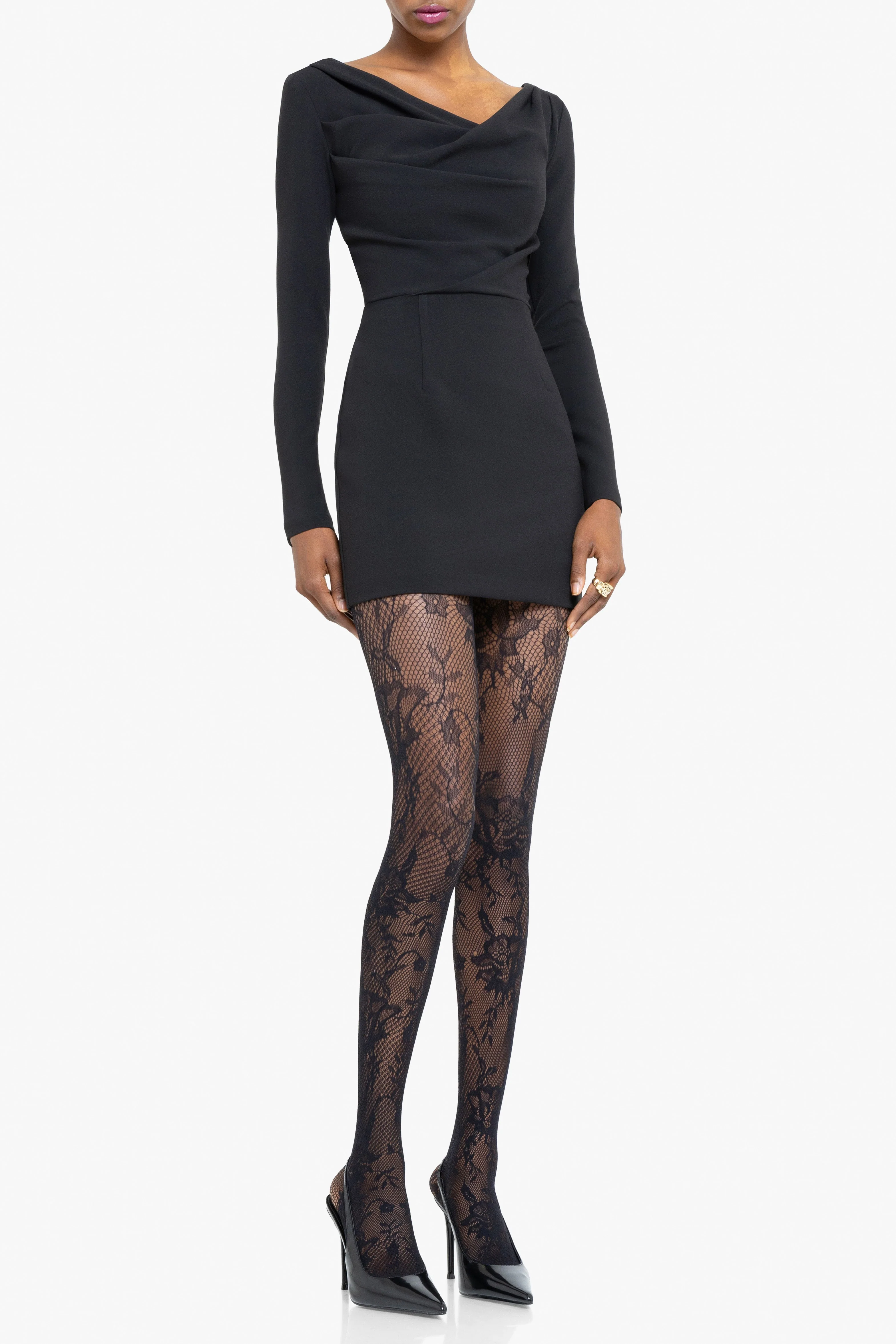 Long Sleeve Jacqueline Micro Mini Dress