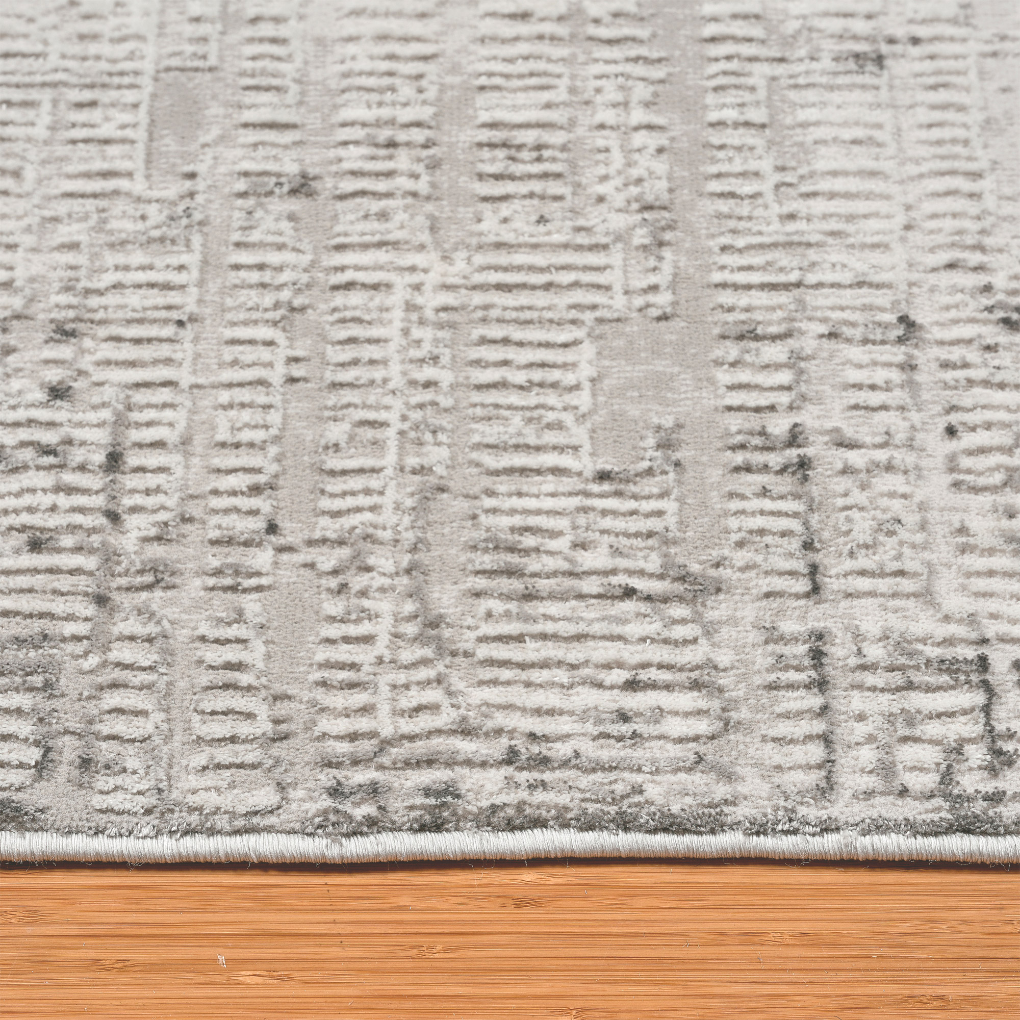 Divina Area Rug, Aloma Cream & Gray, 6'6" x 9'