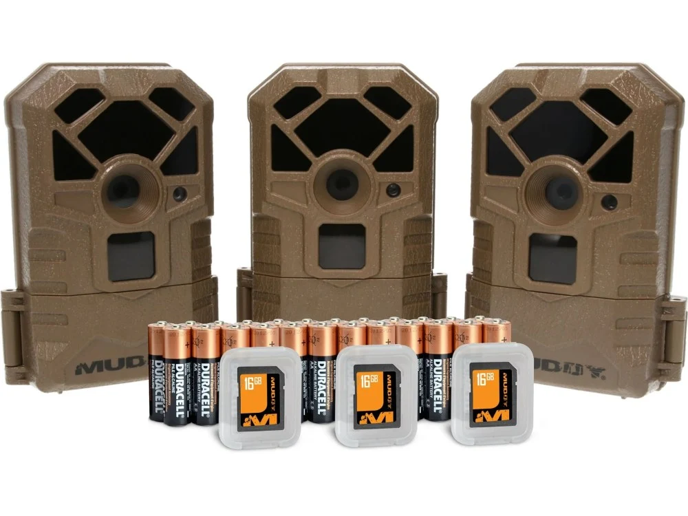 Muddy Pro Cam 14 Game Camera Bundle, 3 Pack