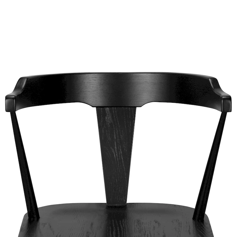 Poly & Bark Enzo Dining Chair - Solid Oak Wood