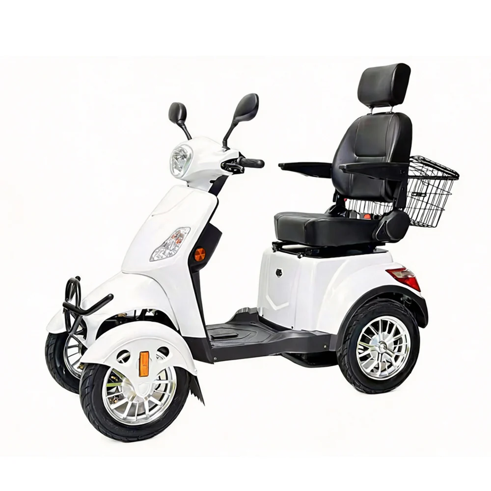 Eeeza 4-Wheel Electric Mobility Scooter with 3 Selectable Speed Modes and 500W Motor, 150kg Max Load