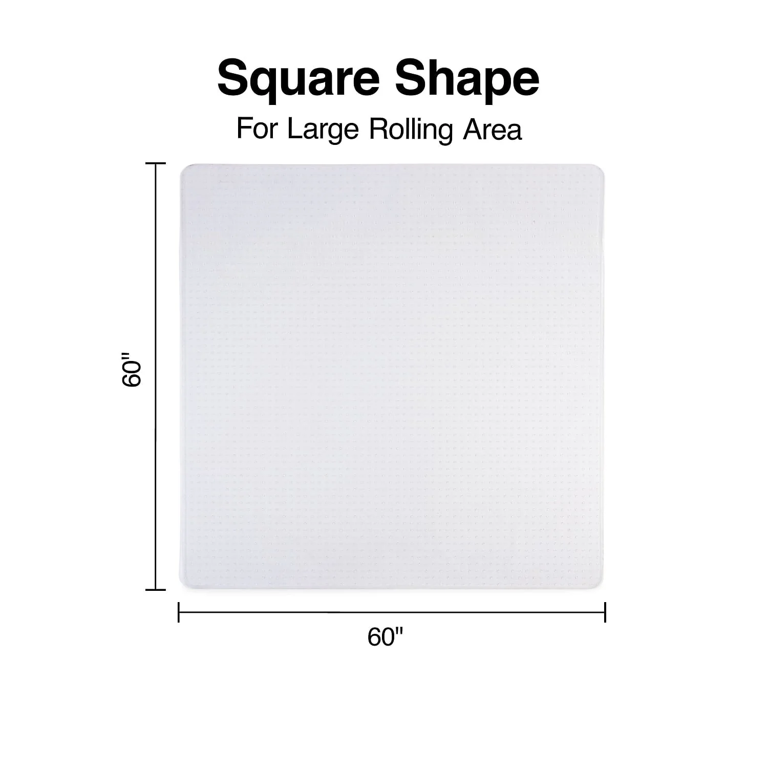 Staples Standard 60 x 60 Rectangular Chair Mat 28590