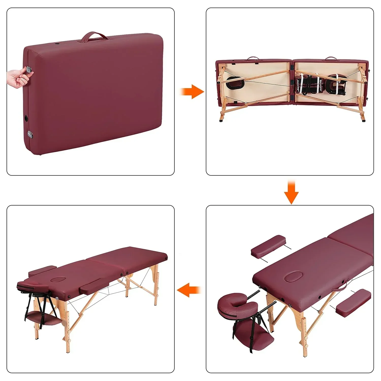 Yaheetech Massage Table Portable Lash Beds Spa Bed Massage Couch Foldable Spa Tables