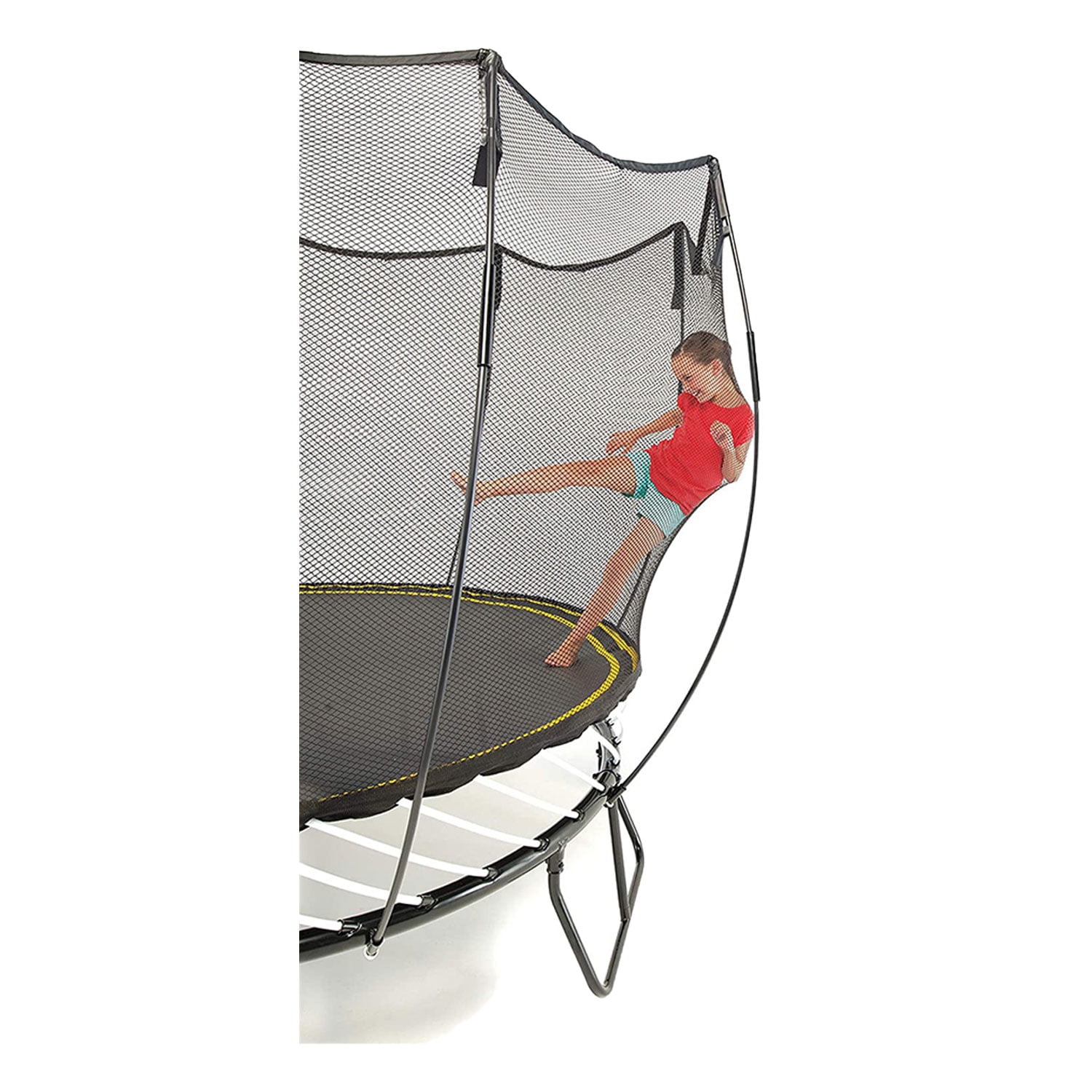Springfree 13' x 13' Square Backyard Trampoline with Accessories, Black
