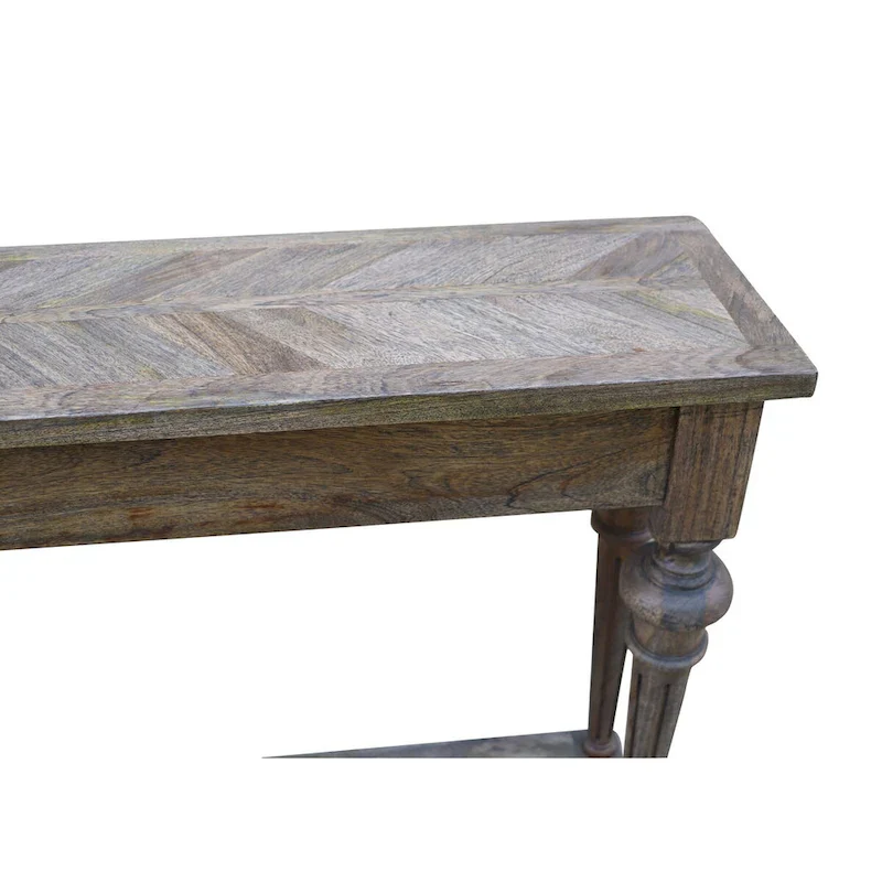 Arin 72-inch Traditional Turned Leg Console Table, Mango Hardwood