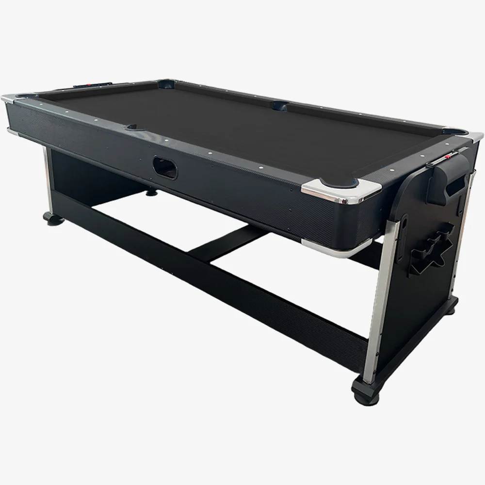 Eeeza 4 In 1 Multi-functional Game Table with Full Accessories for Home, MDF, 7Ft