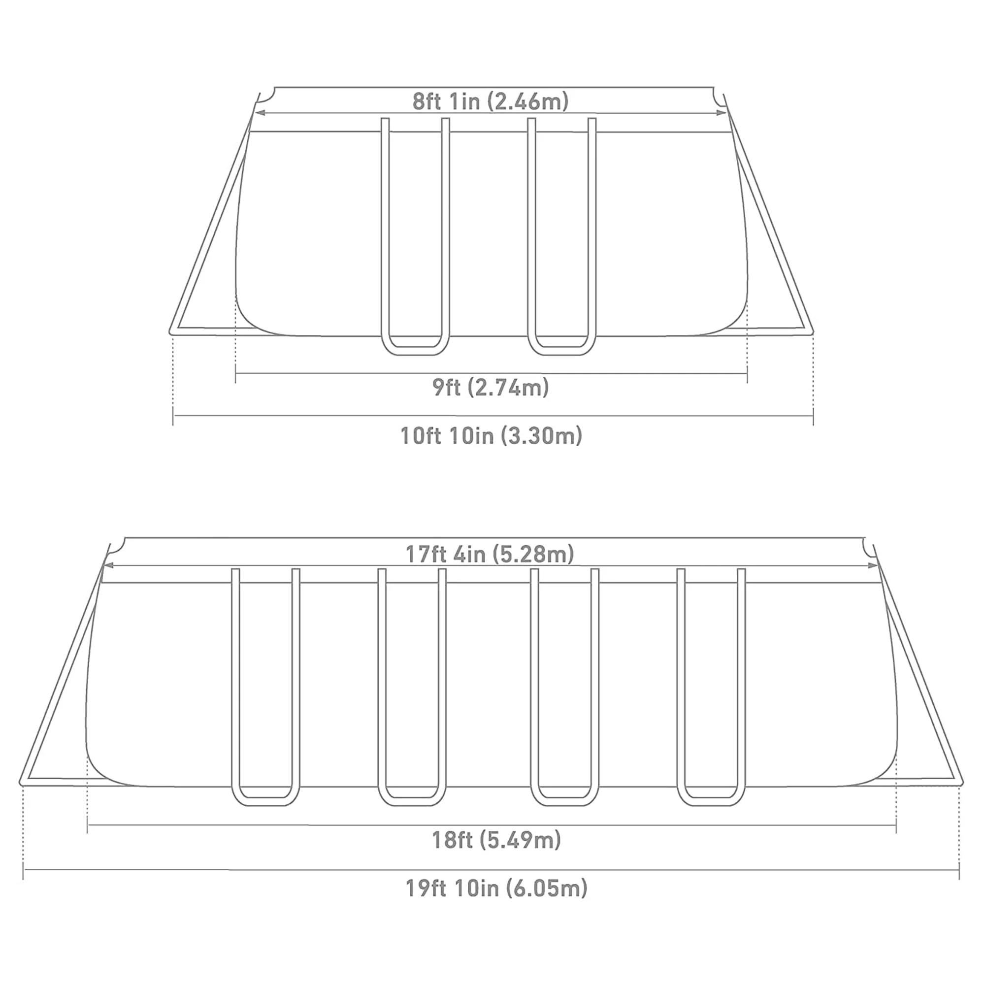 INTEX Ultra XTR 24' x 12' x 52" Above Ground Swimming Pool Set w/ Pump