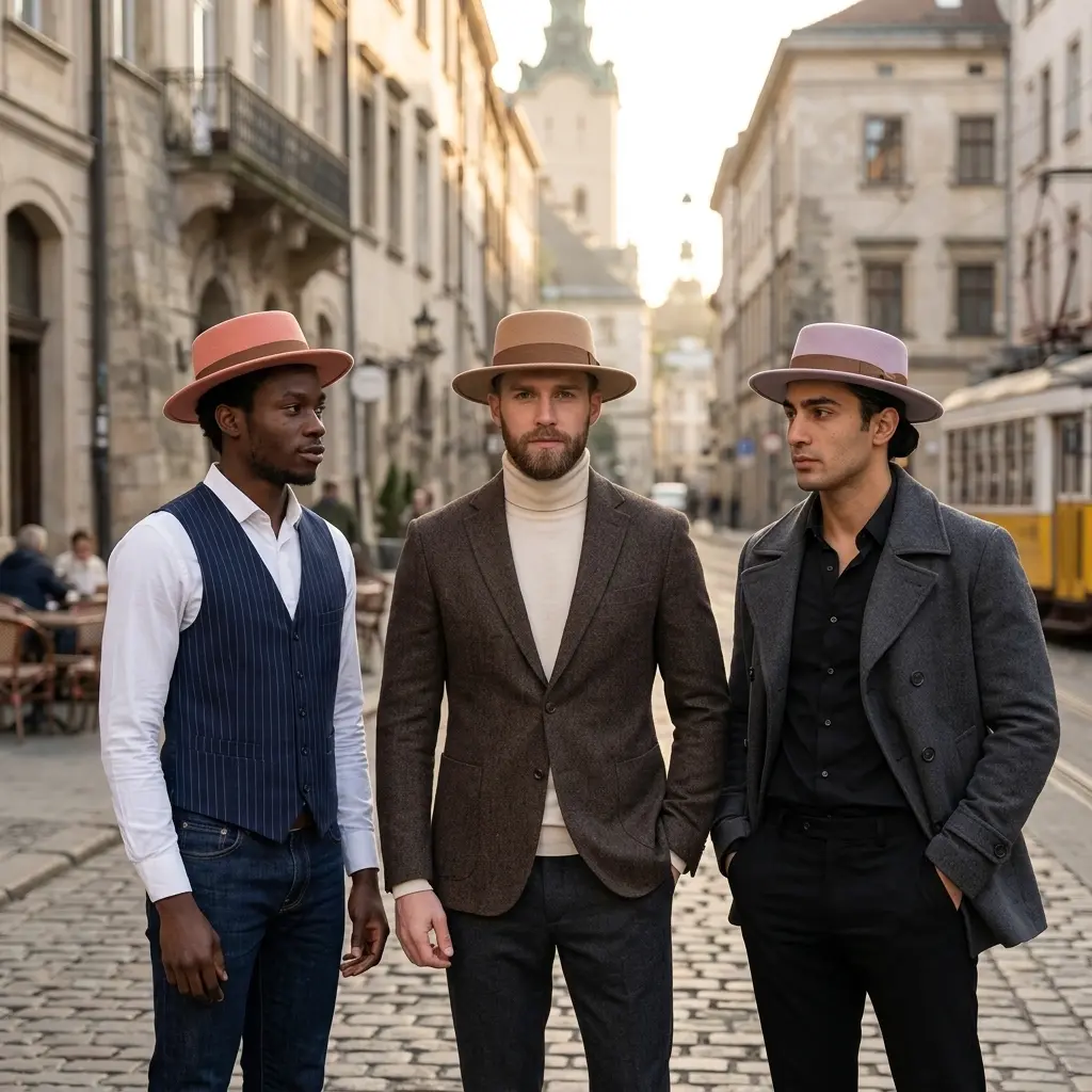 Costello Cotton Fedora Porkpie Hat
