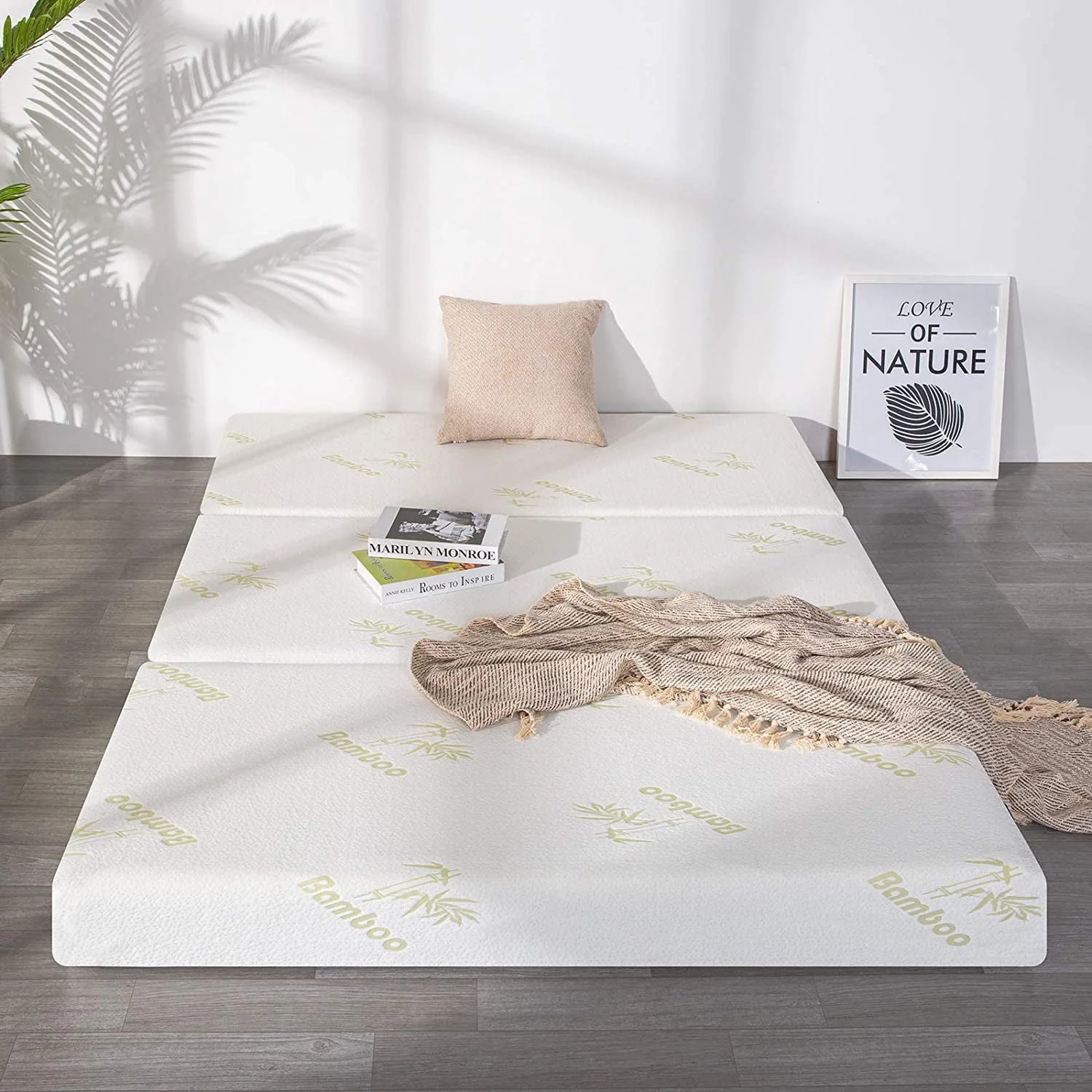 6 inch Queen Memory Foam Folding Mattress - 78" x 58" x 6"