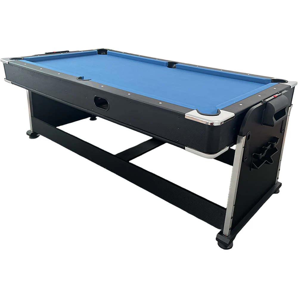 Eeeza 4 In 1 Multi-functional Game Table with Full Accessories for Home, MDF, 7Ft