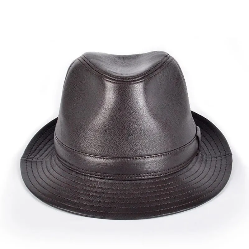 Ellington Genuine Leather Trilby Hat