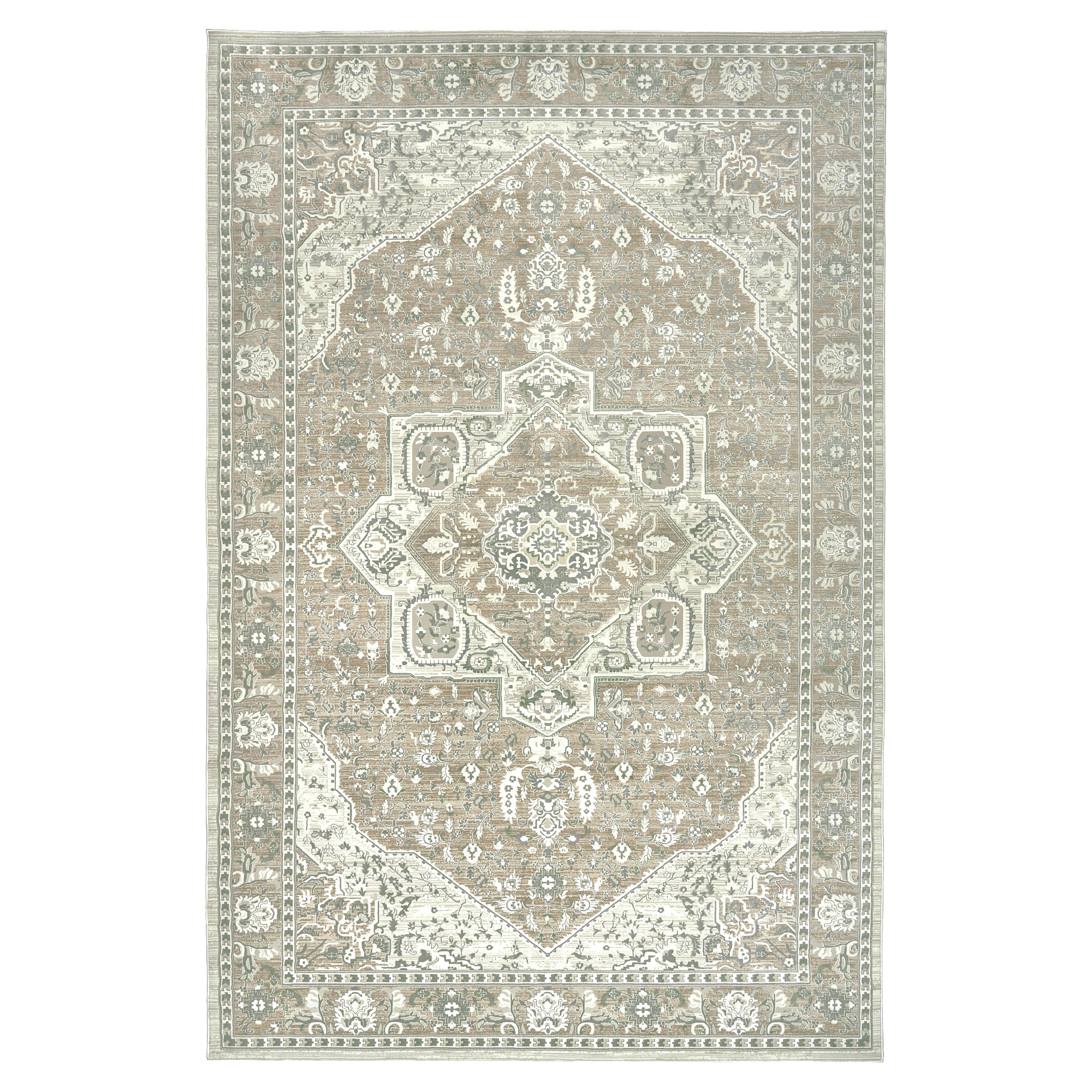 Sasha Area Rug, Adryan Beige Green, 8'8' x 13'
