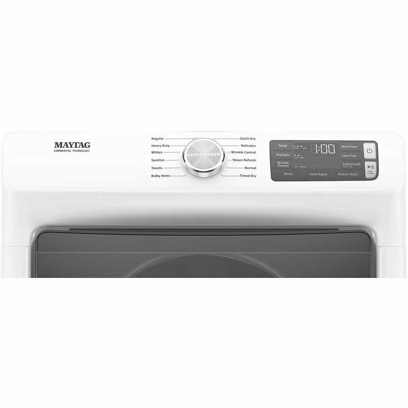 2025 MED6630HW Front-Loading Electric Dryer - White