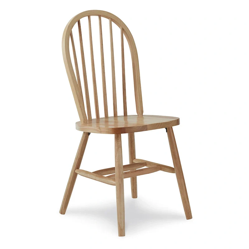 International Concepts Solid Wood Windsor Spindle Back Dining Chair