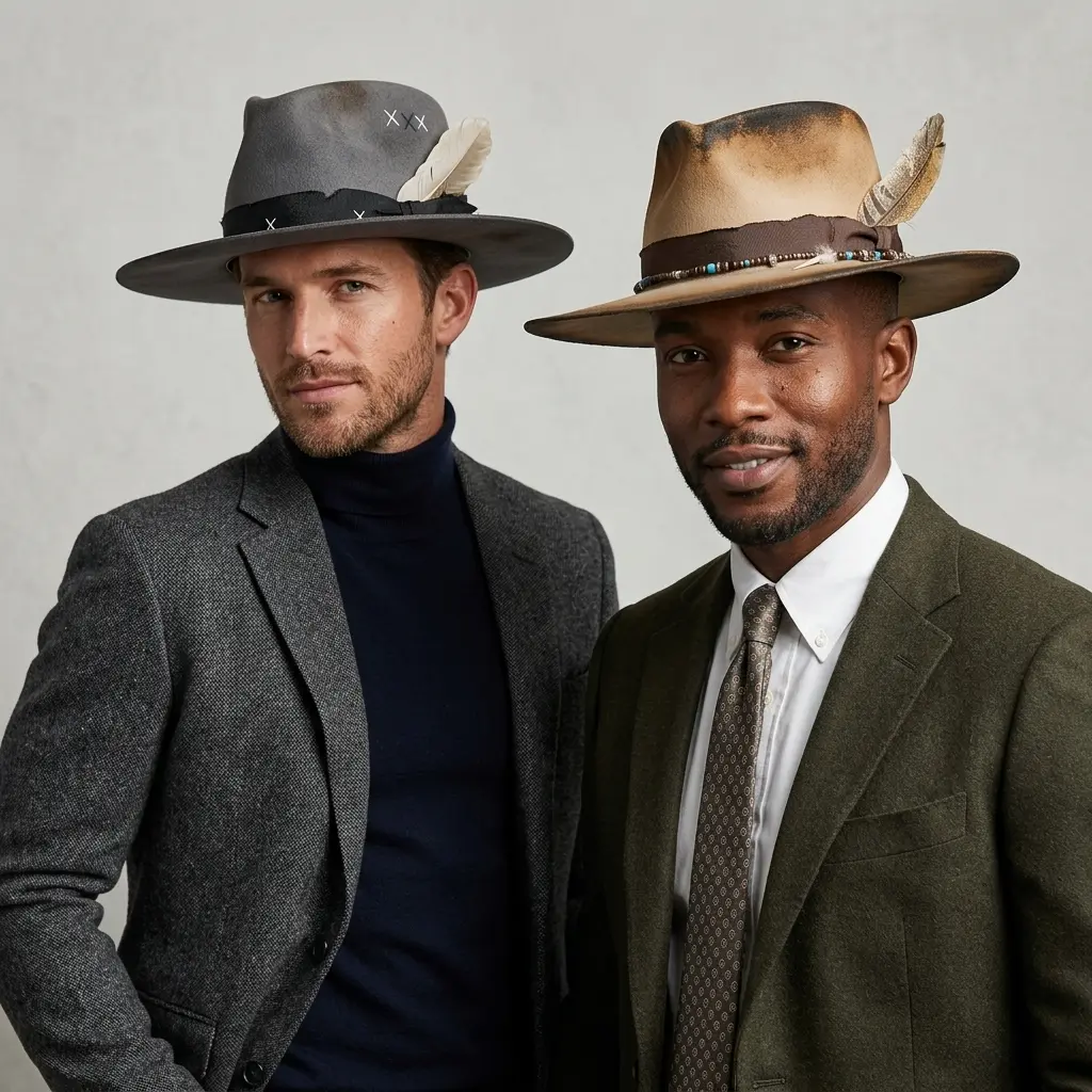 Duadet Feathers Trilby Hat