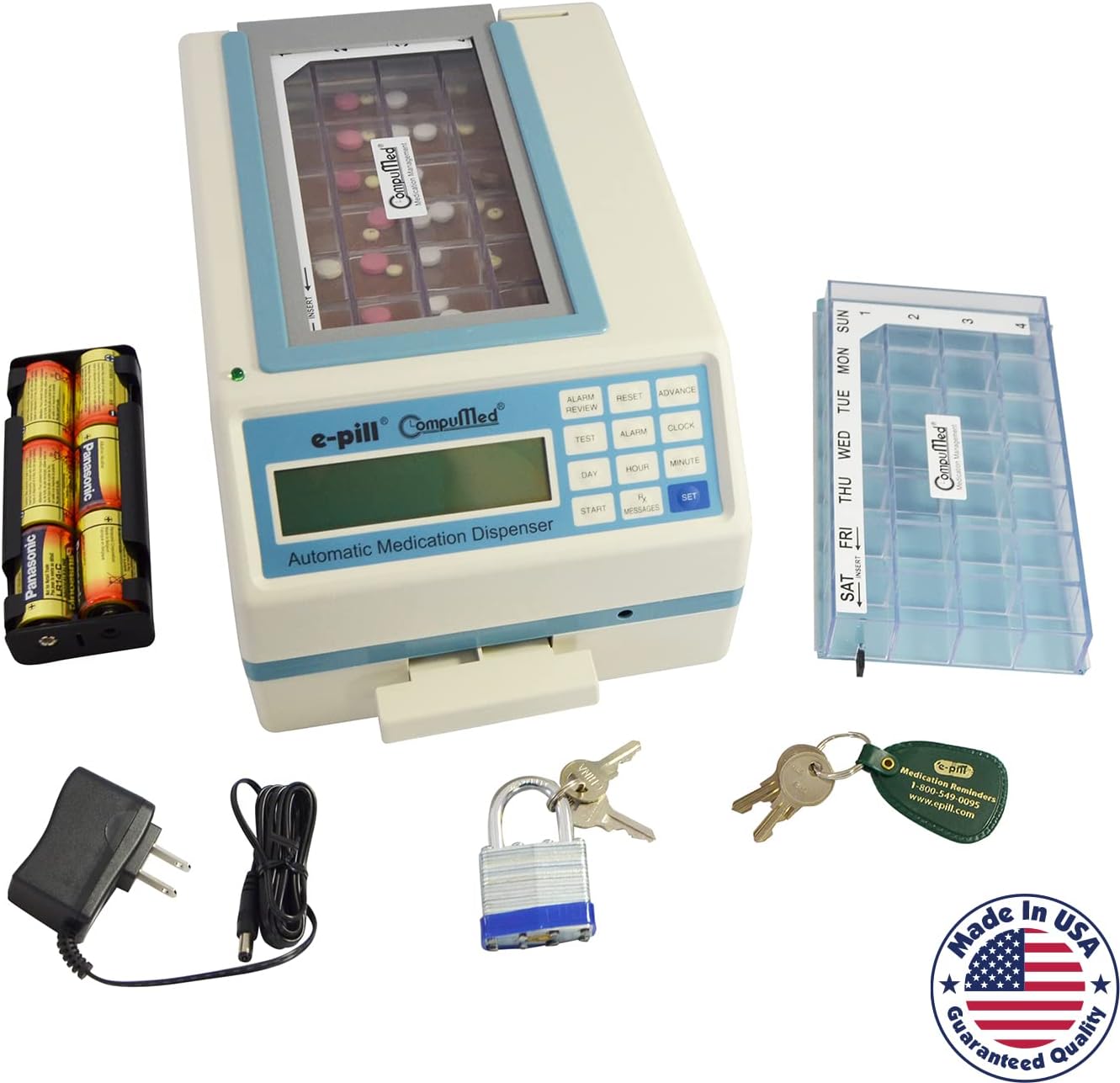 CompuMed - Tamper Resistant Automatic Pill Dispenser - AC Powered