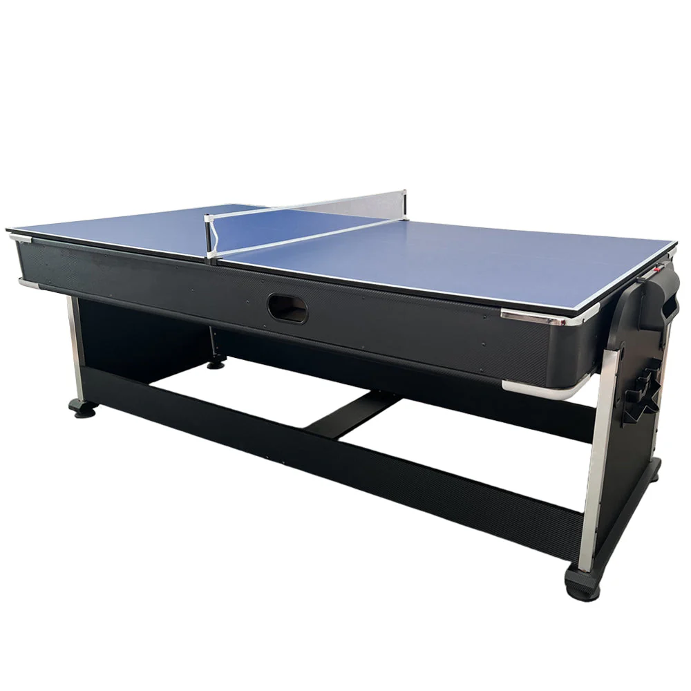 Eeeza 4 In 1 Multi-functional Game Table with Full Accessories for Home, MDF, 7Ft