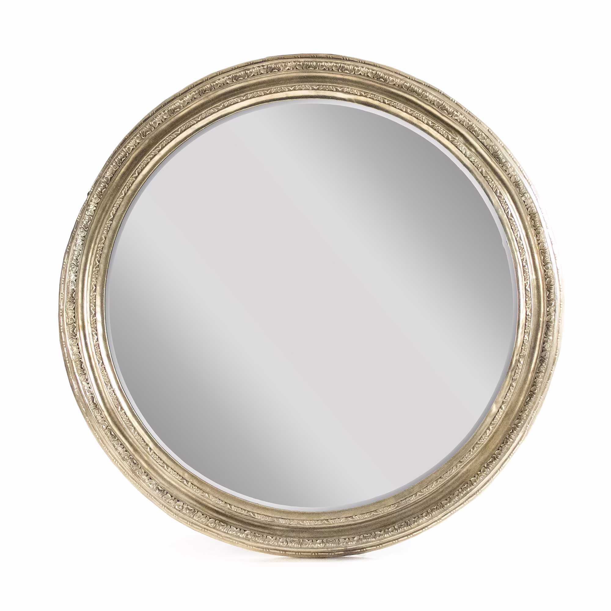 Zentique EZT150729 54.5 x 54.5 x 4 in. Mael Mirror, Antique Gold