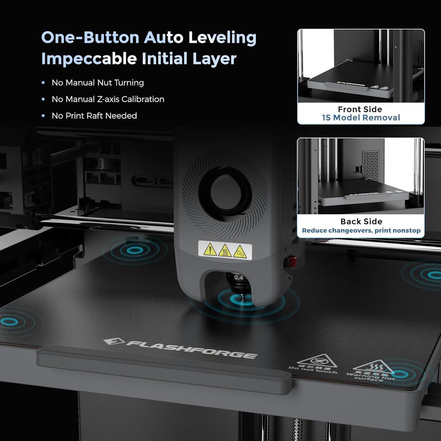 Adventurer 5M 3D Printer with Auto Leveling & High Speed