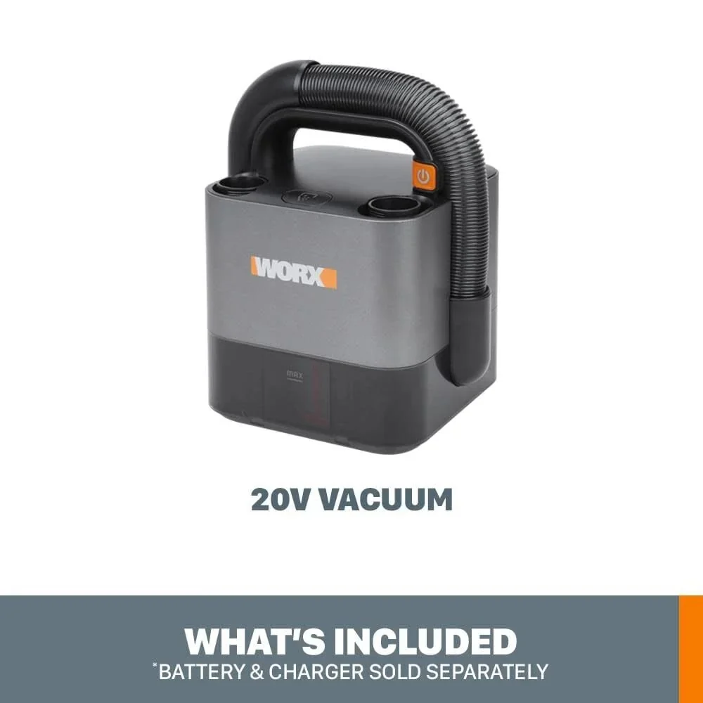 Worx WX030L 20V Power Share Cube Vac Cordless Compact Vacuum