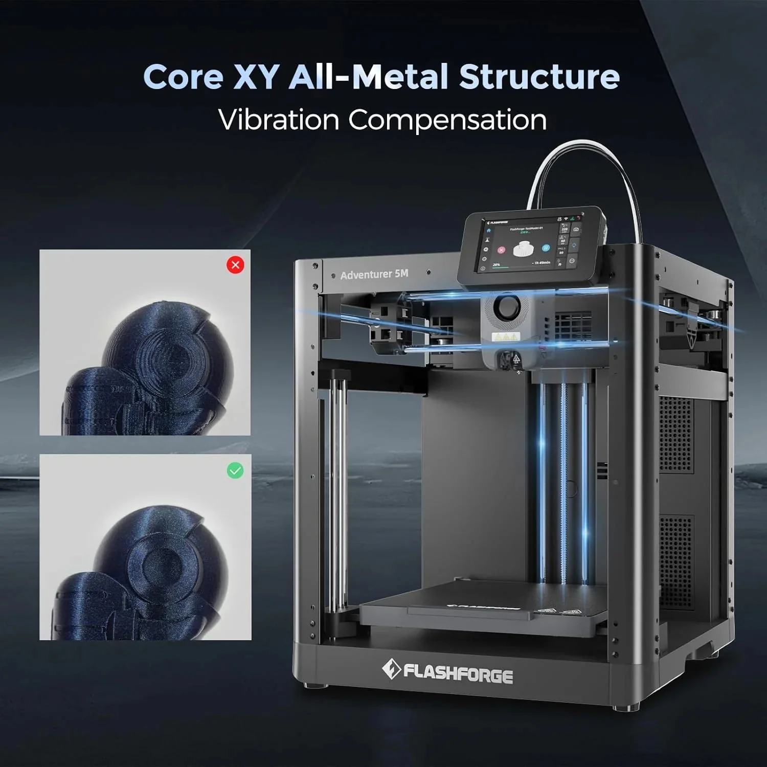 Adventurer 5M 3D printer with fully automatic leveling - moniquejewelry