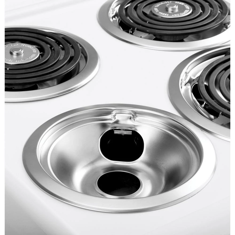 20 in. 4 Burner Element Free-Standing Electric Range in White