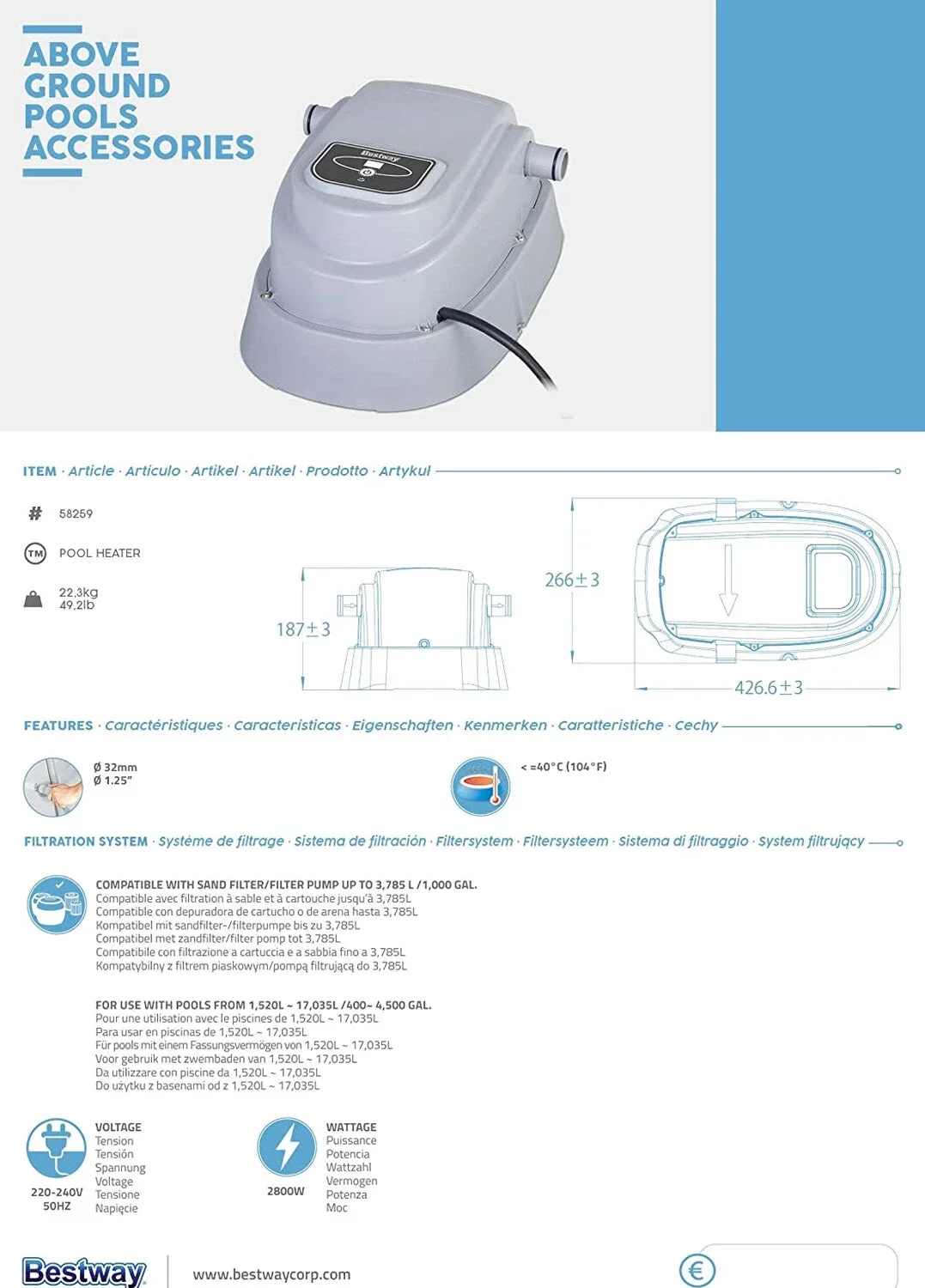 Bestway Pool Heater