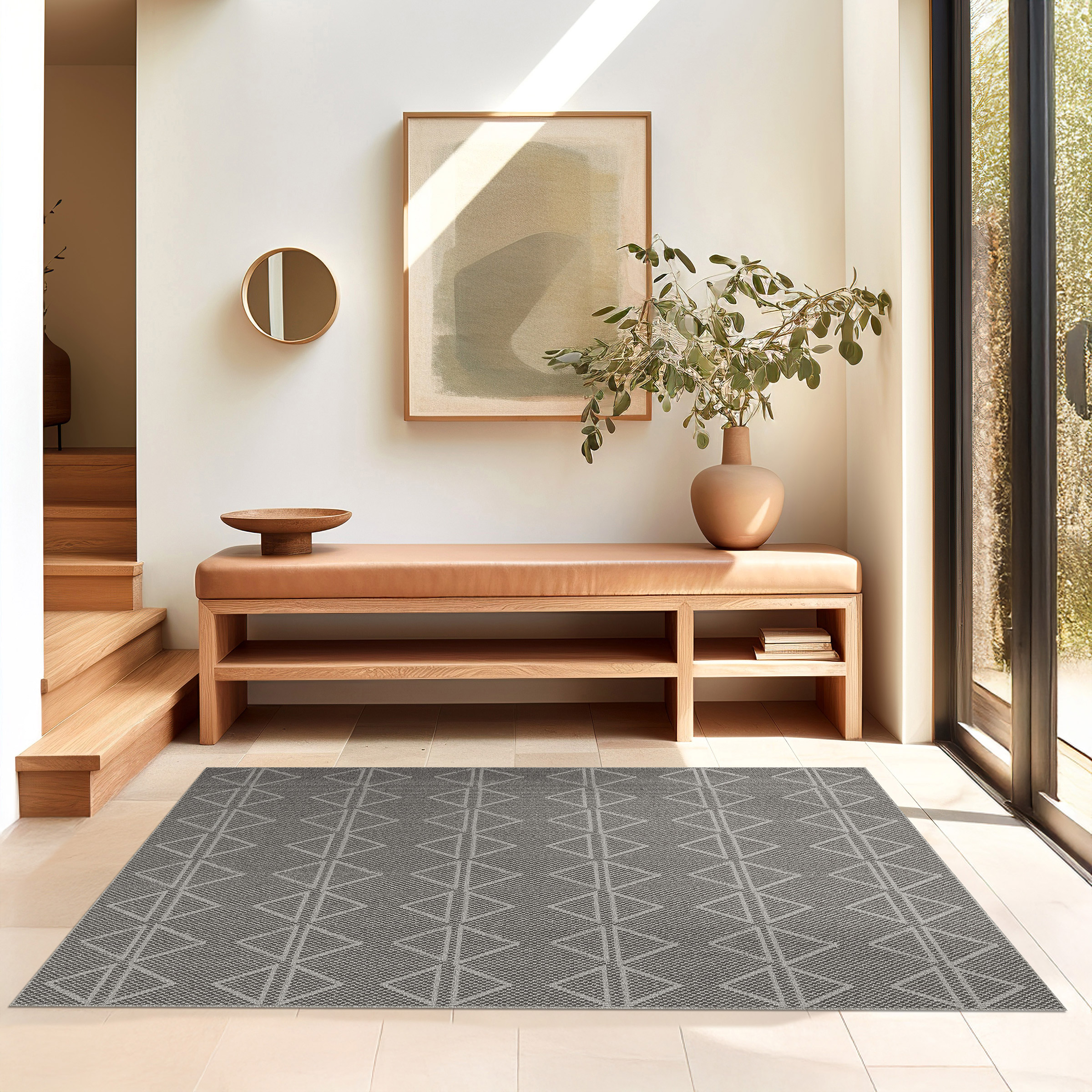 Lyon Rug by Baldosa, Grey Mountain, 4' x 6'