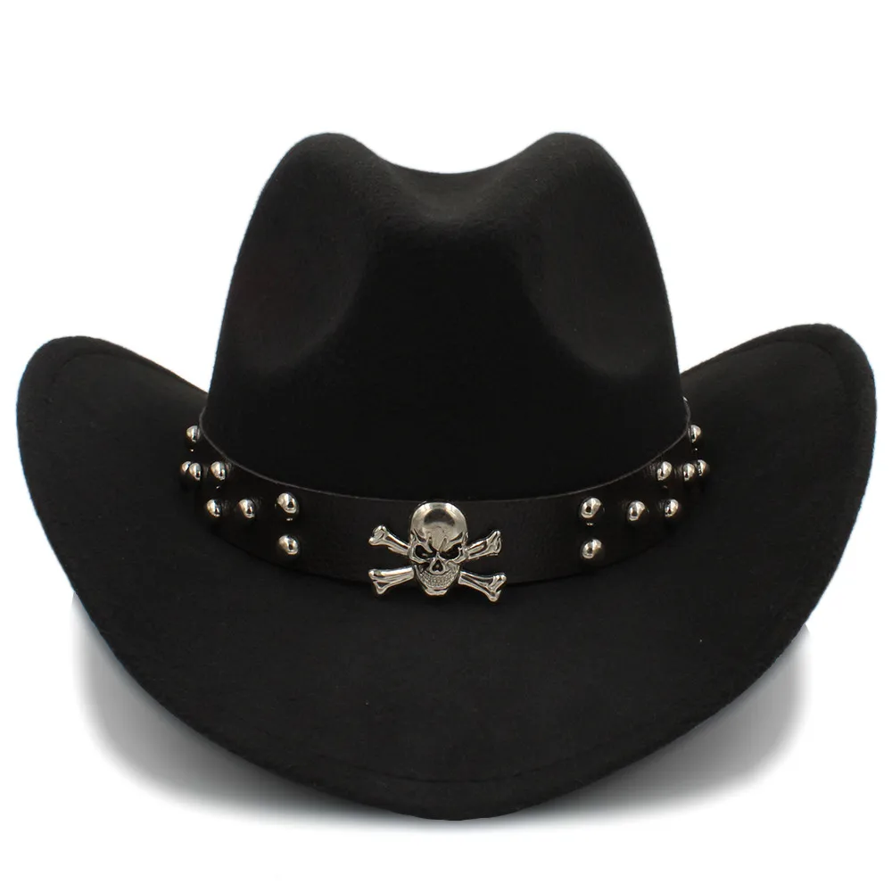 Black Pearl Wool Cowboy Hat