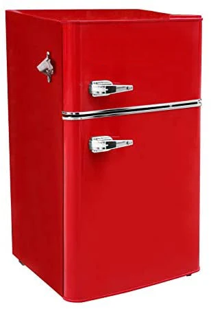 3.2 Cu ft Two Door Compact Refrigerator with Freezer