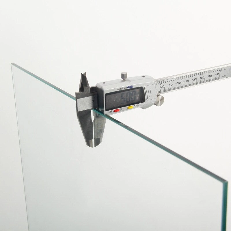 Glass Display Cabinet with 5 Shelves Double Door