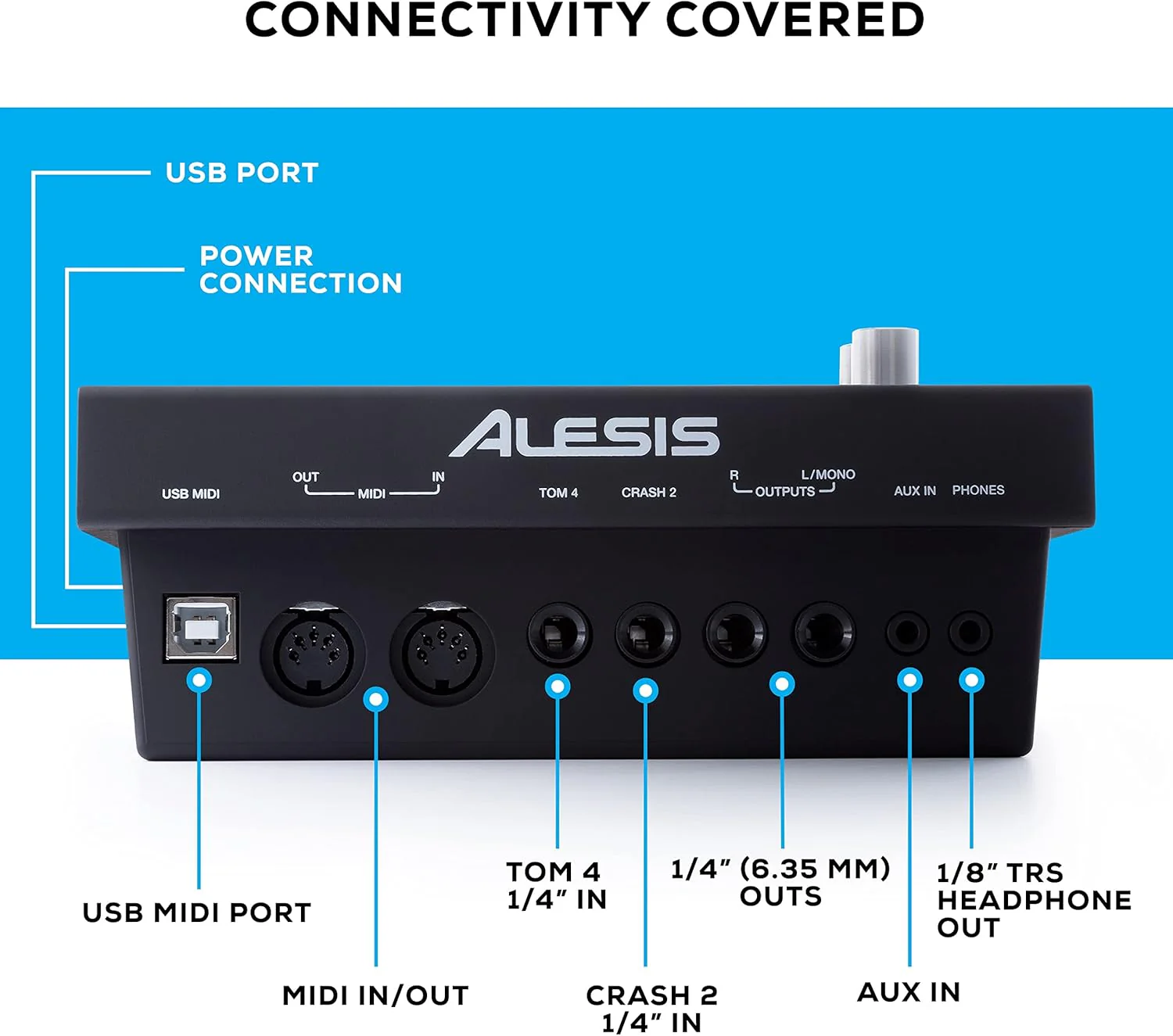 Alesis Drums Command Mesh SE Kit-Electric Drum Set USB MIDI Connection 600 Drum Sound
