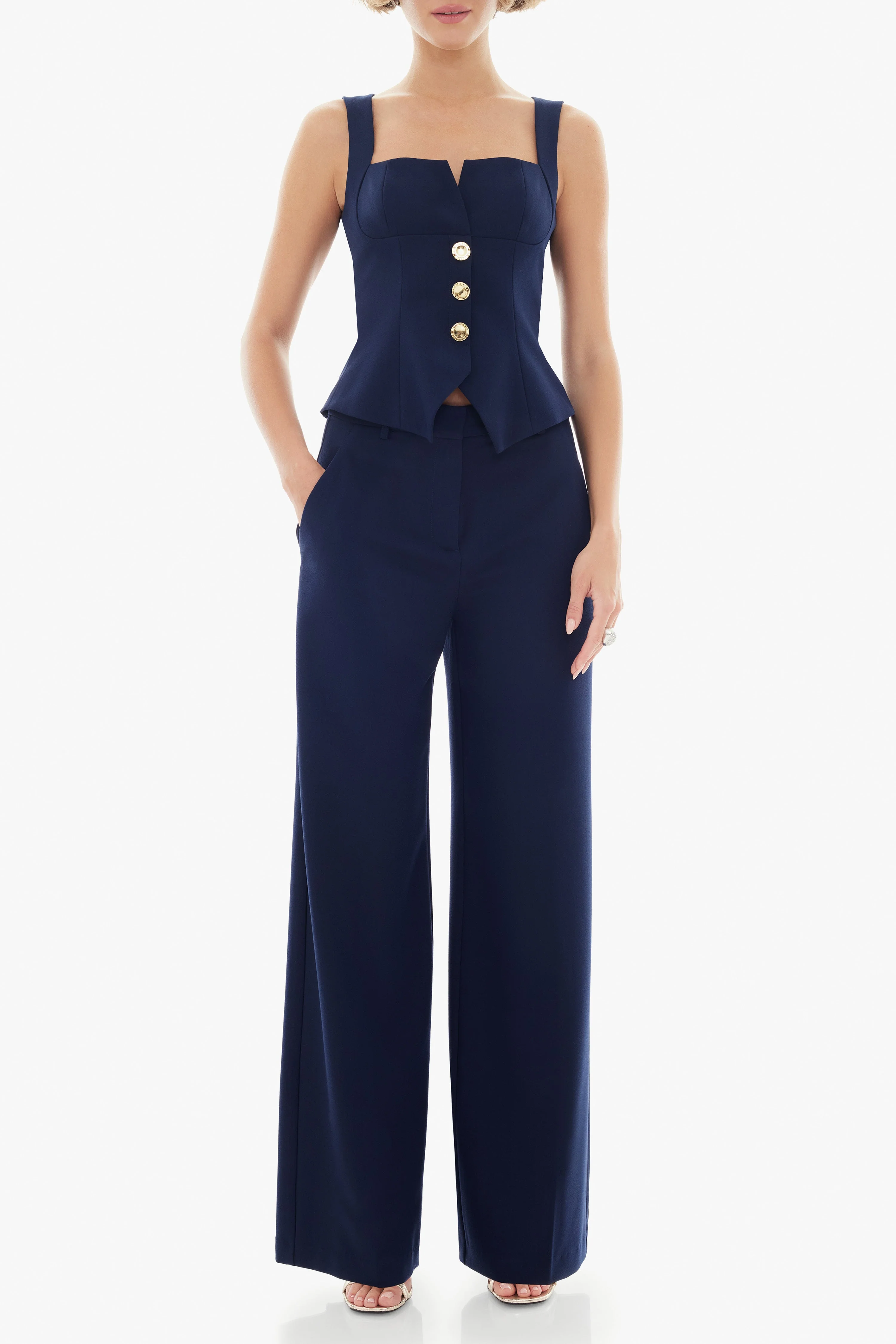 Lucian 2pc jumpsuit - moniquejewelry